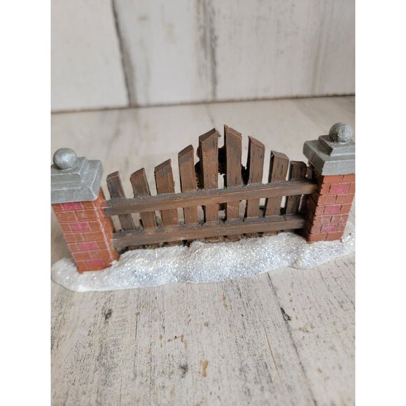 Christmas village fence wreath‎ glitter accessory Xmas Mistletoe - Picture 5 of 7